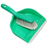 Smetáček a lopatka s gumovou lištou, zelený