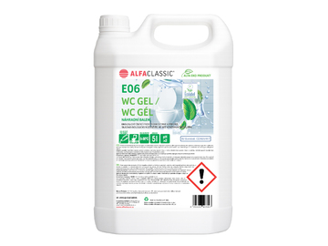 E06 ALFA EKO PRODUKT WC gel, 5 l; ECOLABEL