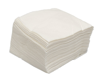 Papírové ubrousky 30 x 30 cm, 100 ks, 1 vrstva, celulóza, bílé