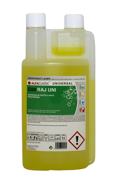 G50 RAJ UNI dávkovací lahev 1 l, univerzální mycí a čisticí prostředek