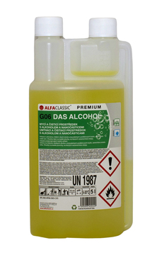 G06 DAS ALCOHOL dávkovací lahev 1 l, čisticí prostředek na podlahy s alkoholem