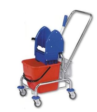 Úklidový vozík, vědro 1 x 17 l, bez košíků