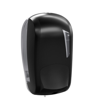 Dávkovač tekutého mýdla dolévací 1 l, plast, černý, LINEA SKIN (911)